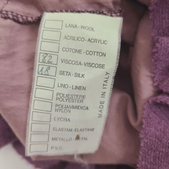 Ermanno Scervino Baby Dress Purple Velvet Silk Blend Ruffle 12 mos? Sleeveless - Picture 5 of 5